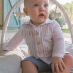 Shirt set with vest