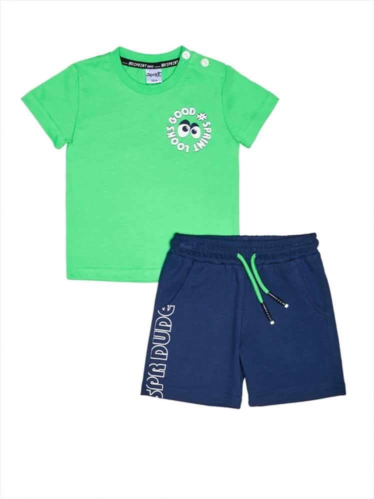 241-1015-GRN.jpg Short set - Image 1