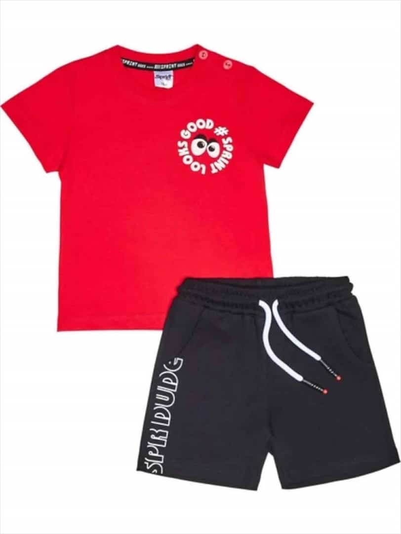 241-1015-RED.jpg Short set - Image 1