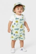 Playsuit set with hat