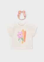 Short sleeve t-shirt with ribbon - Image 2