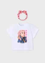 Short sleeve t-shirt with ribbon - Image 2