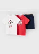 Shorts set with 2 t-shirts