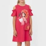 Dress with bag