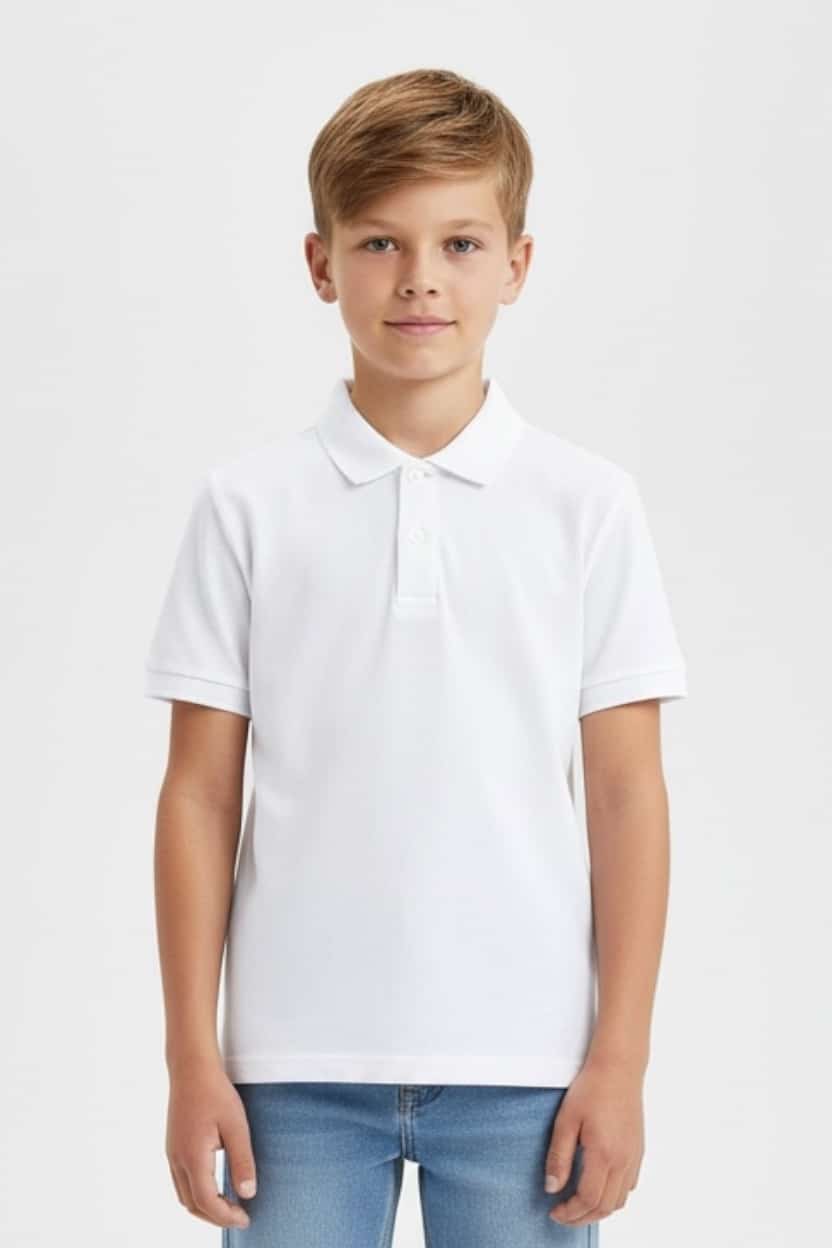 26-150-WHT.jpg Polo t-shirt - Image 1