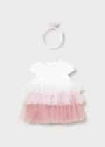 Dress with ribbon