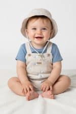 Overall with hat