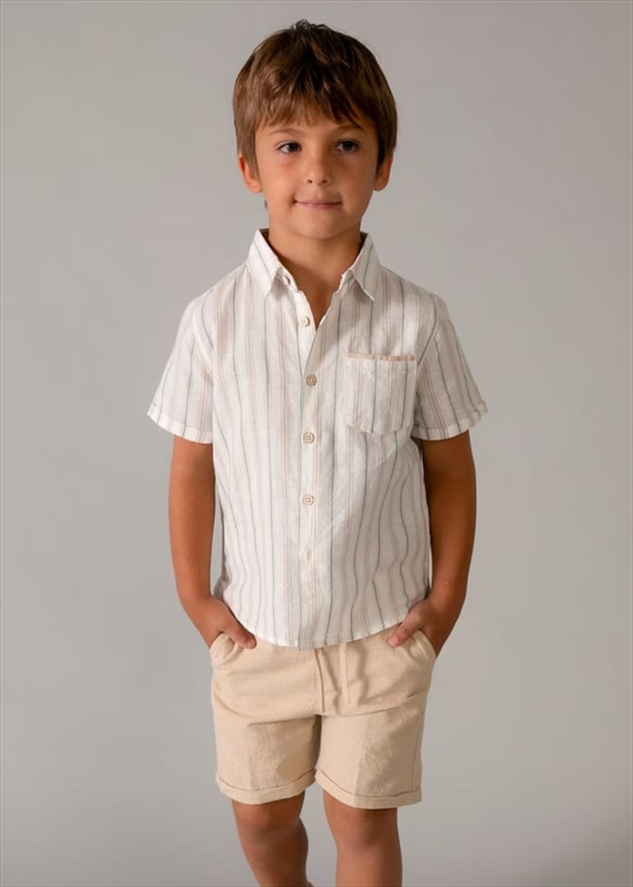 26-3217-ECRU.jpg Shirt set - Image 1