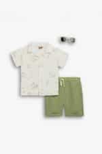 Shirt set with sunglasses