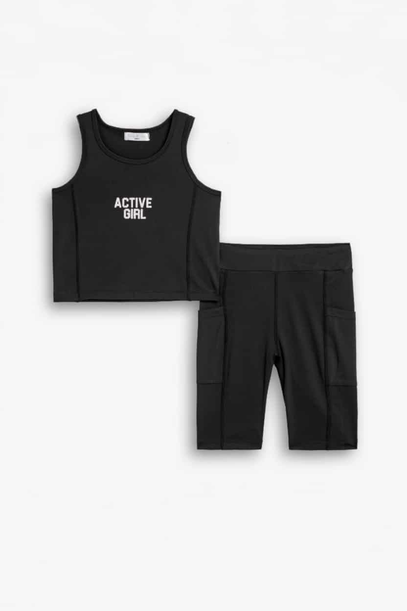 126-527107-BLK.jpg Biker leggings set - Image 1