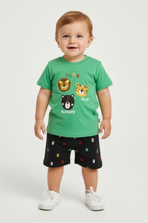 126-801122-GRN.jpg Shorts set - Image 1