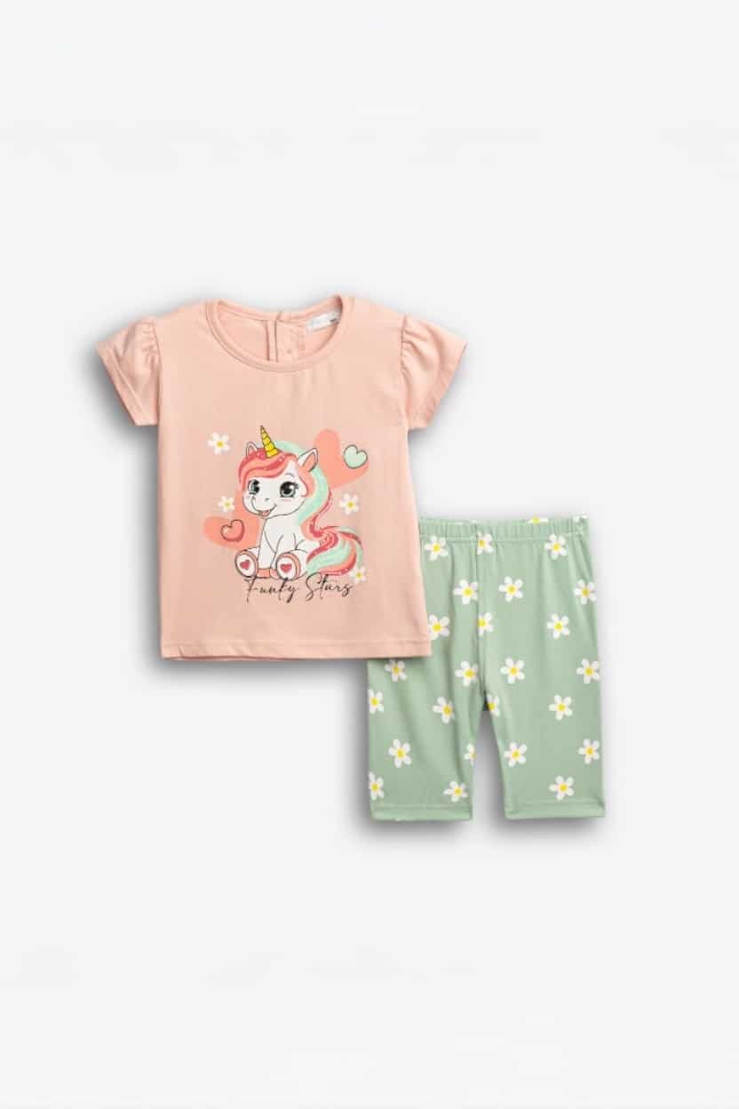 126-919110-PNK.jpg Short leggings set - Image 1