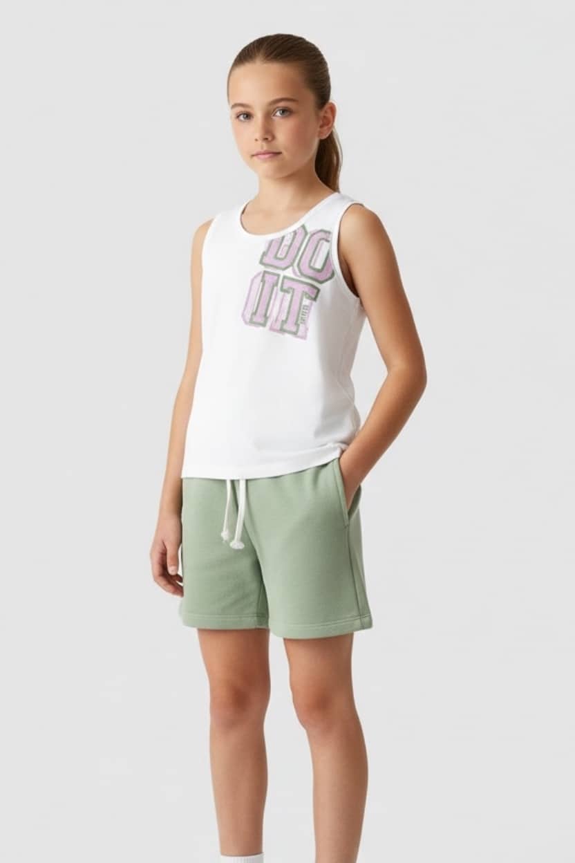 21026-WHT.jpg Shorts set - Image 1