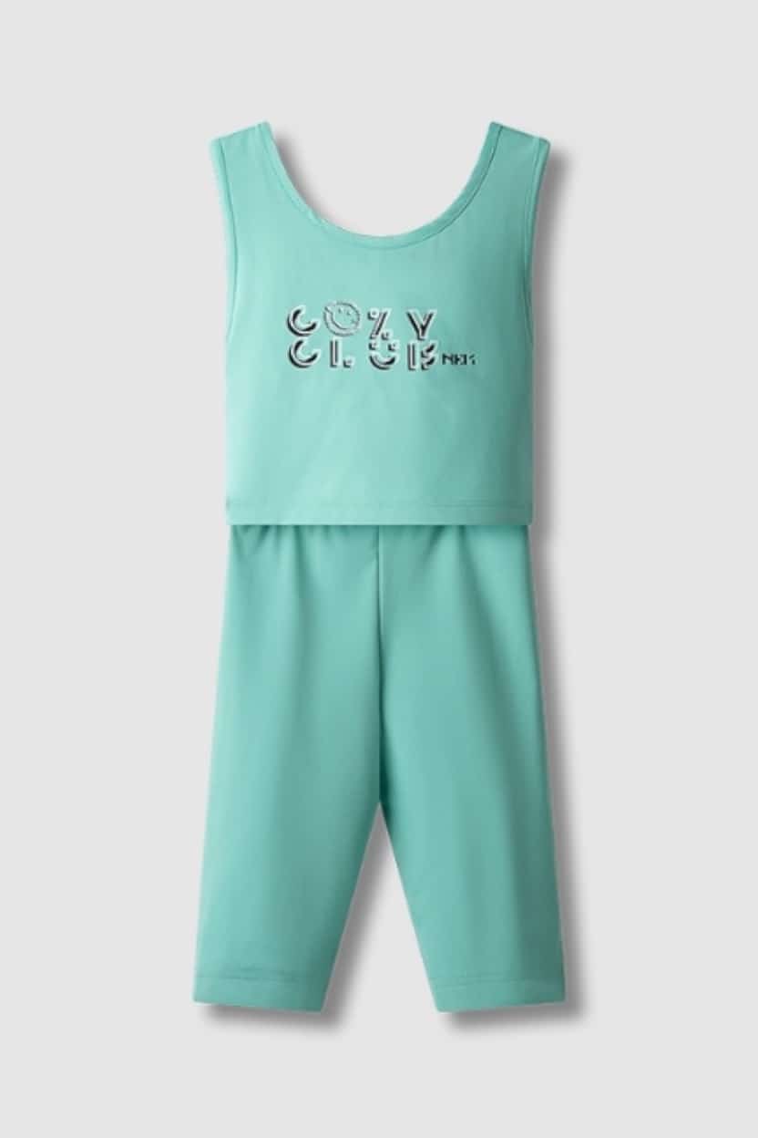 22226-AQUA.jpg Biker leggings set - Image 1