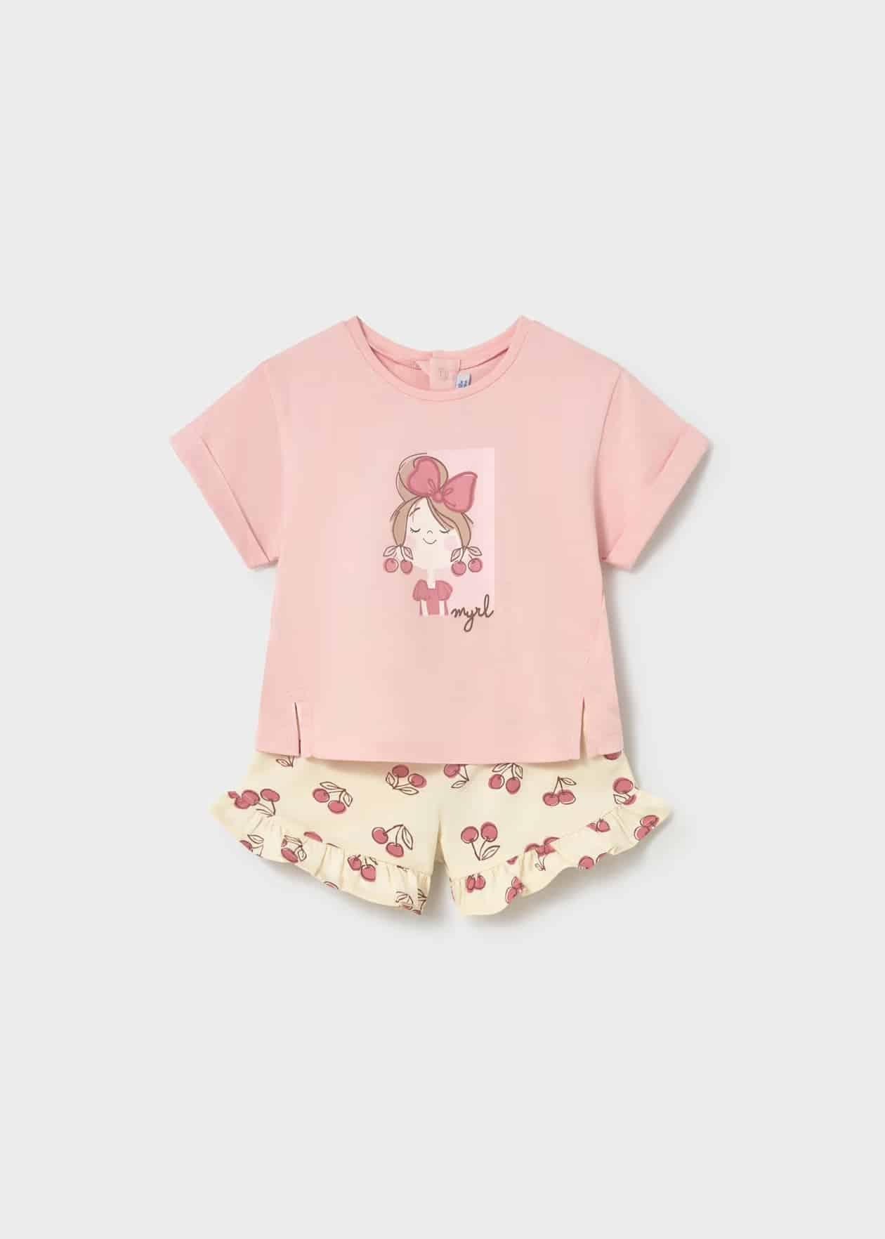 26-1205-PNK.jpg Shorts set - Image 1