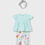 Leggings set with ribbon