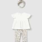 Leggings set with ribbon