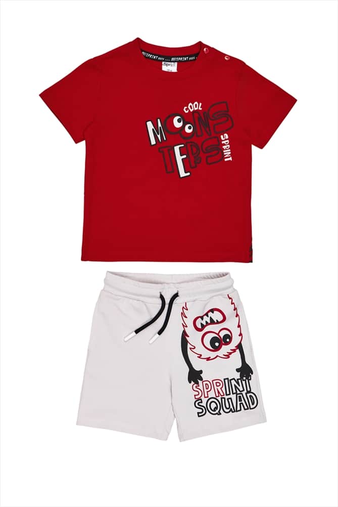 261-1004-RED.jpg Shorts set - Image 1