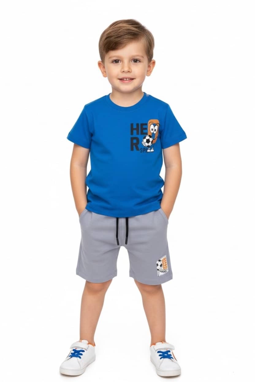 261-1022-BLU.jpg Shorts set - Image 1