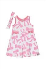 Dress with ribbon