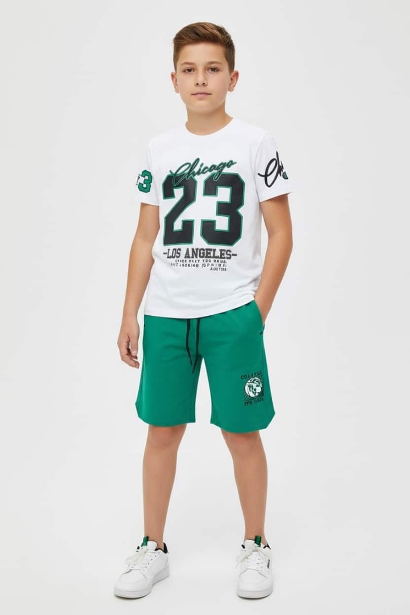261-3023-WHT.jpg Shorts set - Image 1