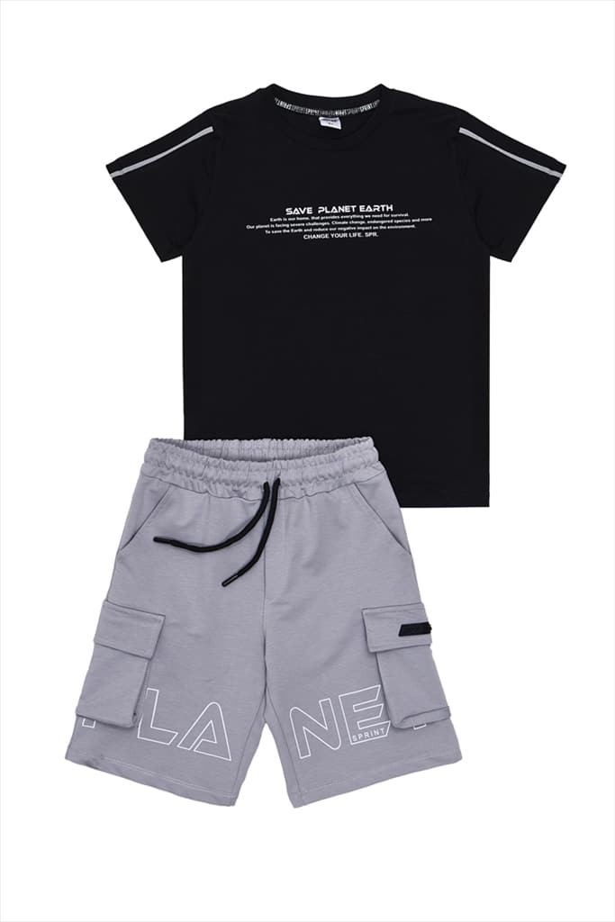 261-3035-BLK.jpg Shorts set - Image 1