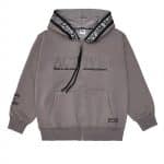 Non-fleece zip hoodie