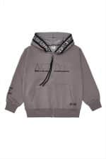 Non-fleece zip hoodie