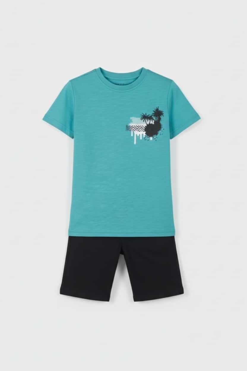 2614122-AQUA.jpg Shorts set - Image 1