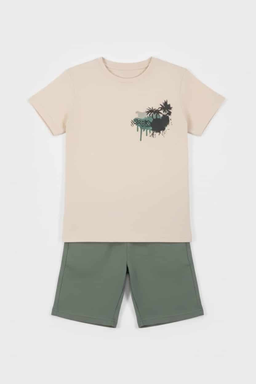 2614122-BEI.jpg Shorts set - Image 1