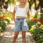 Short jeans set