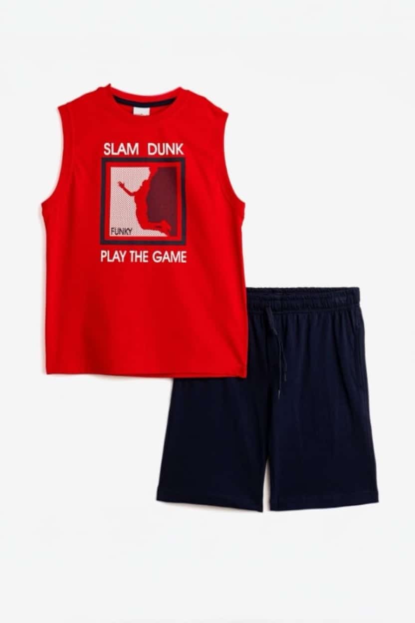 124-101402-RED.jpg Shorts set - Image 1