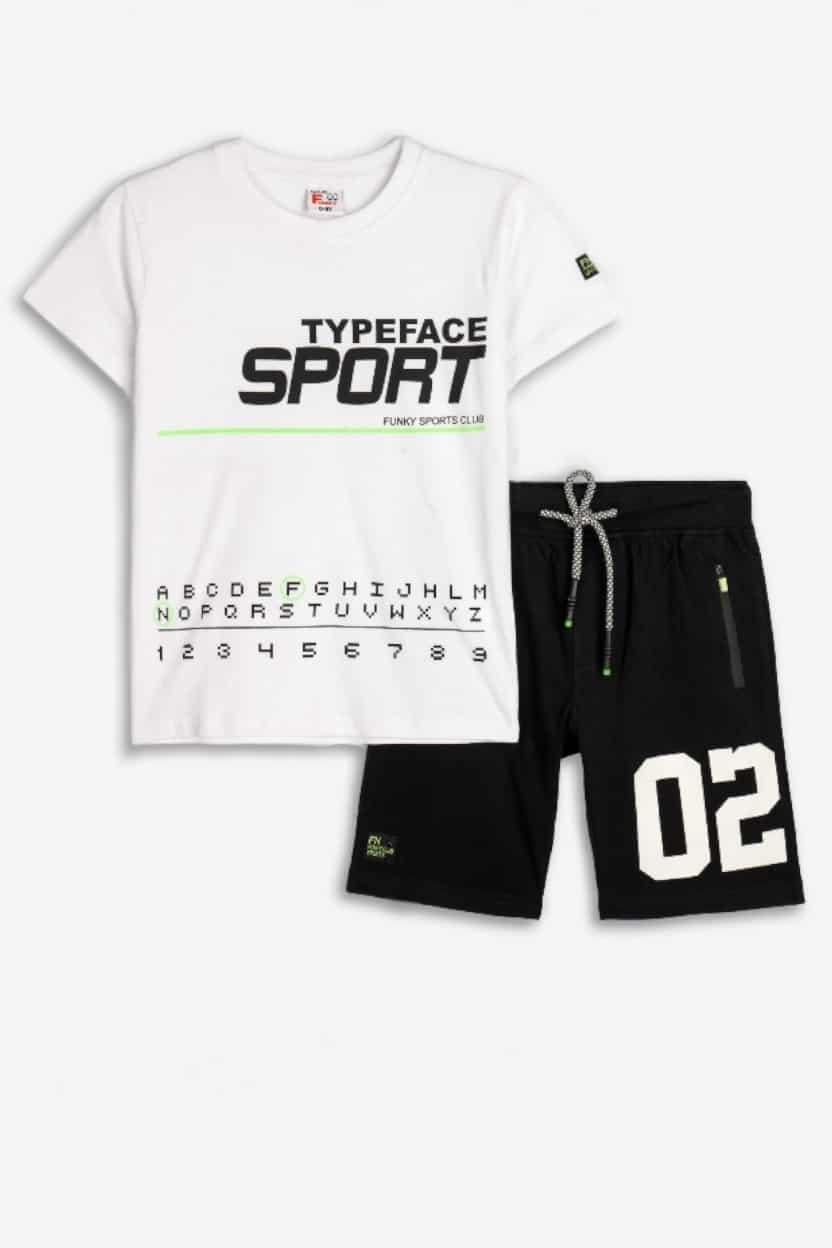 125-101100-WHT.jpg Shorts set - Image 1