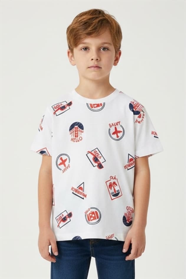 23-3021-RED.jpg Short sleeve t-shirt - Image 1