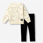 Velvet leggings set