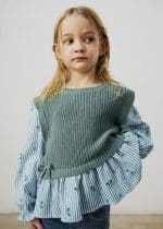 Long sleeve t-shirt with vest