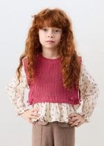 Long sleeve t-shirt with vest