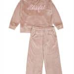 Velvet pants set