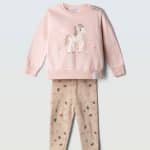 Leggings set with ribbon