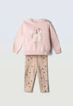 Leggings set with ribbon