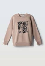 Non-fleece sweatshirt