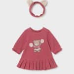 Dress with hair ribbon