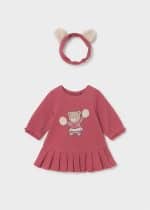 Dress with hair ribbon