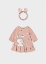 Dress with hair ribbon