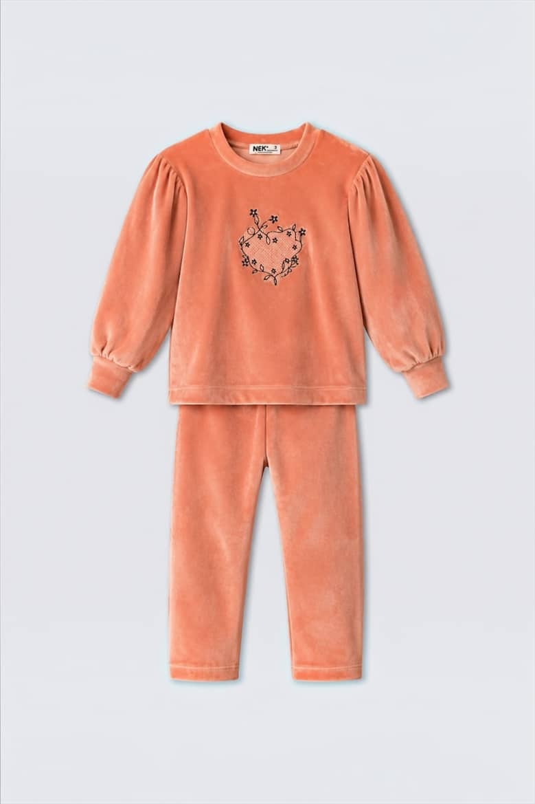 131426-PNK.jpg Velvet tracksuit - Image 1