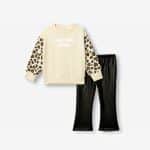 Leather leggings set