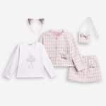5 pieces skirt set