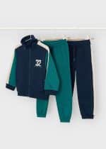 Zip sweatshirt with 2 sweatpants