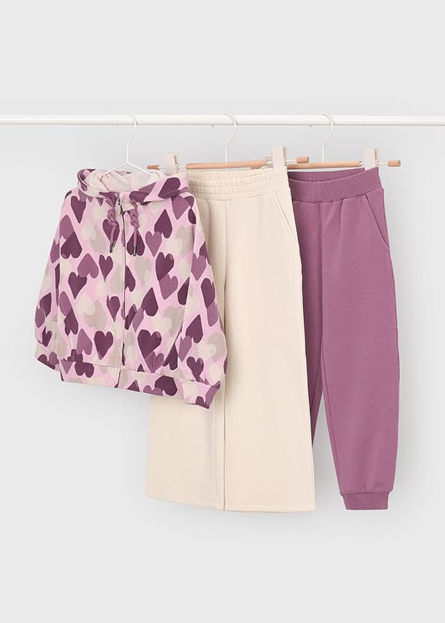 26-4813-PRL.jpg Zip hoodie with 2 sweatpants - Image 1