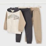 Zip hoodie with 2 sweatpants